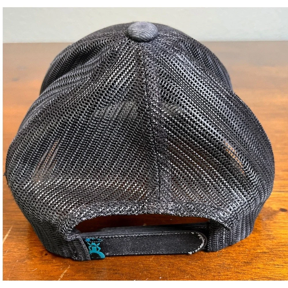 Hooey Punchy Trucker Hat Black Snapback Rodeo Western Cowboy Cap OSFA